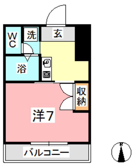 総社市北溝手のマンションの間取り