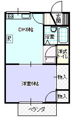 ハイツアクシス106号の間取り