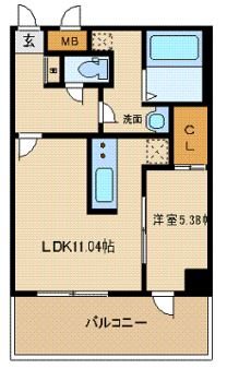 アルティザ仙台花京院の間取り