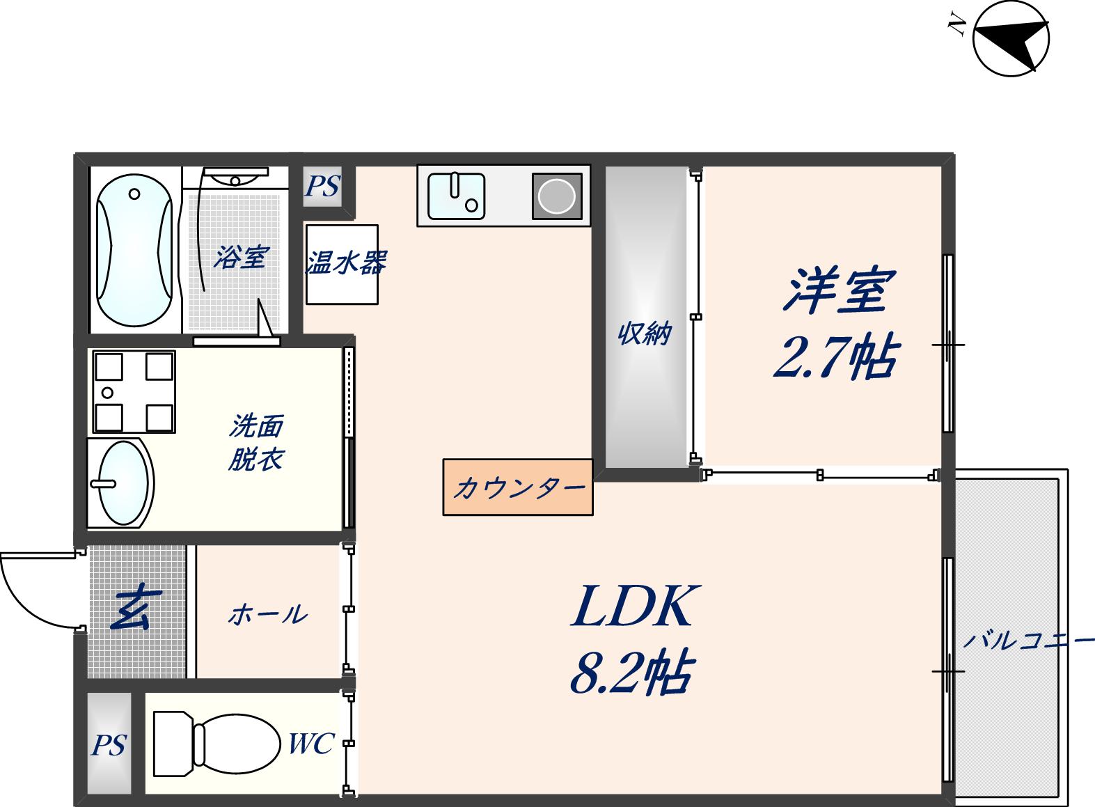 ミワパラディ花園IIの間取り