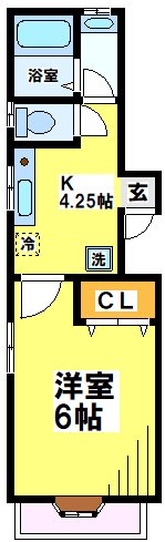 東京都調布市八雲台１（アパート）の賃貸物件の間取り
