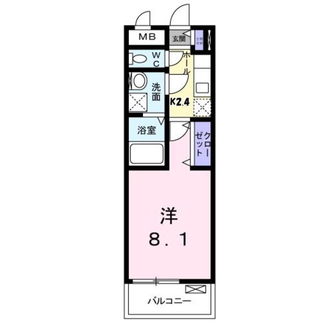 新潟県新潟市中央区窪田町７（アパート）の賃貸物件の間取り