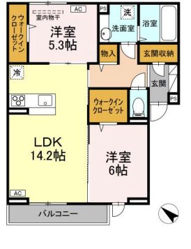 D-residence・K沖野上の間取り