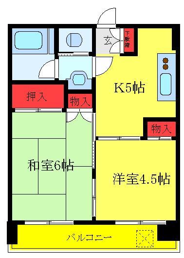 興和第二コーポの間取り