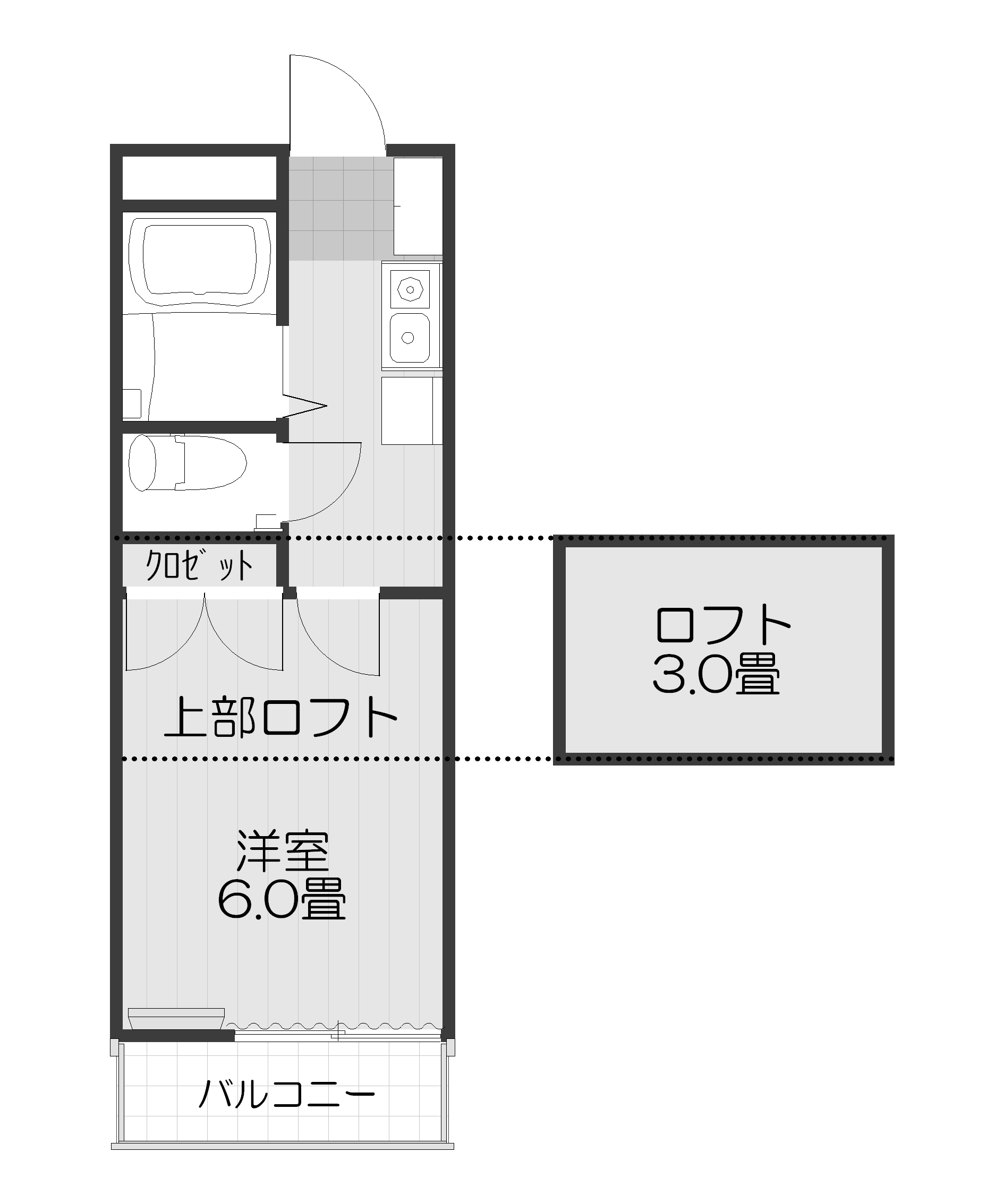 黒澤ハイツの間取り