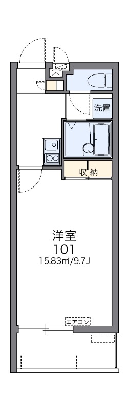 レオパレスハルの間取り