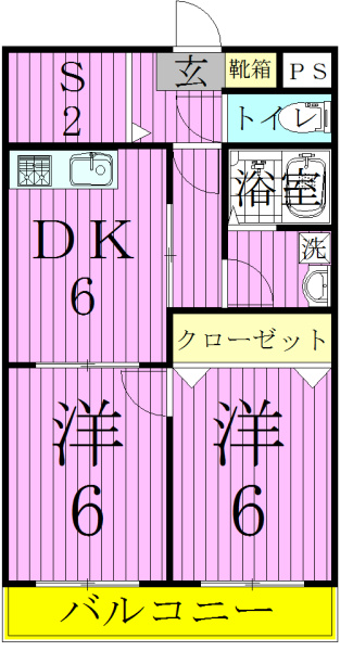 ハイツ松戸IIIの間取り