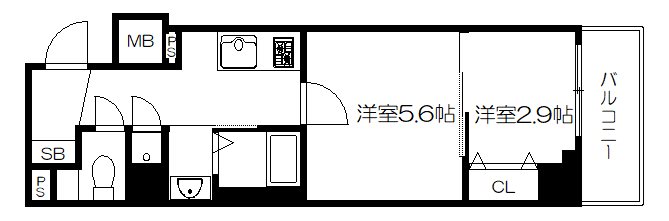 ファーストフィオーレ京都西陣の間取り