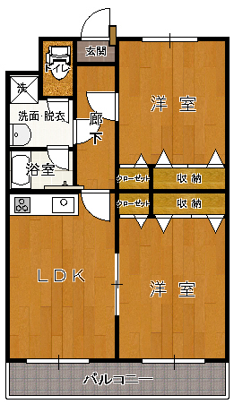 【ヴェルディ羽川　Aの間取り】