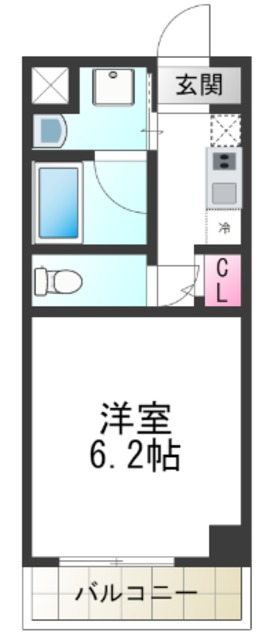 カーライル堺市駅前の間取り