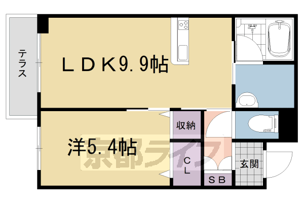 シャーメゾンレフィーノの間取り