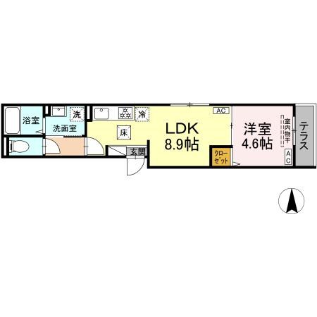 グラナーデ扇I　Ｃの間取り