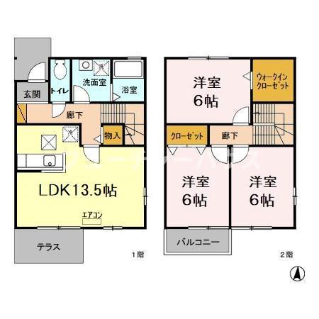 シャン　ベールの間取り