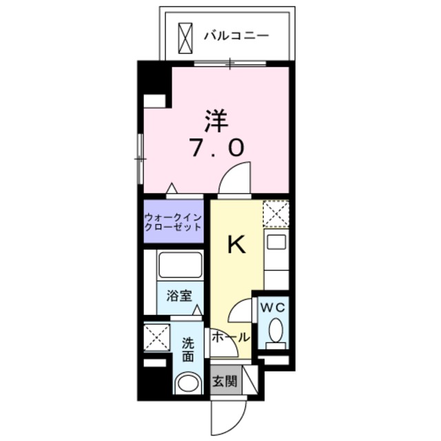 【大阪市平野区平野元町のマンションの間取り】