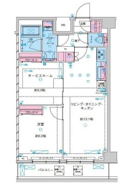 ジェノヴィア鐘ヶ淵の間取り