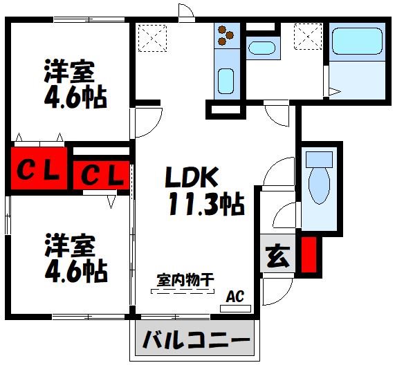 ブリーズメゾンA棟の間取り