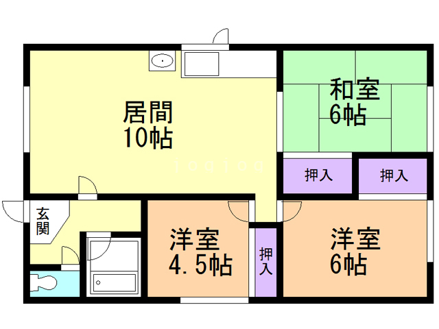 ルエメゾン白石の間取り