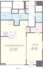 名古屋市中区新栄のマンションの間取り