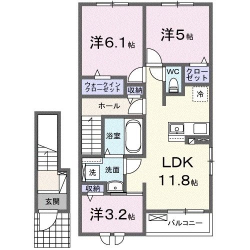 【ＳＥＲＡＶＥＥ　林の間取り】