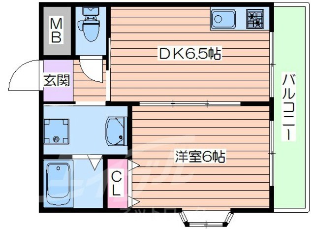 若杉ロイヤルマンションの間取り