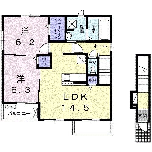 アンフィニ　セレニテIIの間取り