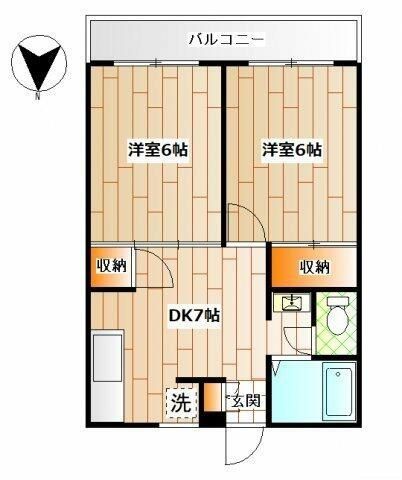 横浜市瀬谷区三ツ境のマンションの間取り