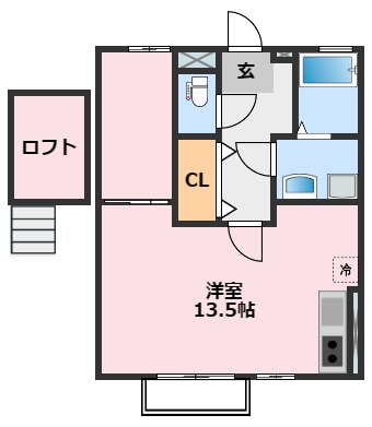 【柏市東中新宿のアパートの間取り】