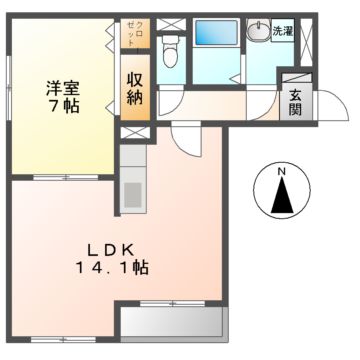 ハートフルマンションルージュの間取り