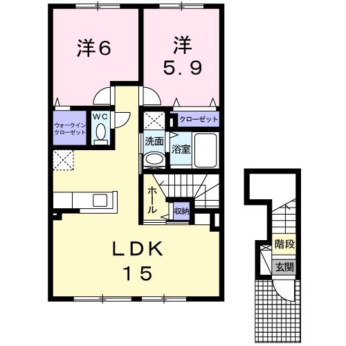 【Ｃｏｌｌｉｎｅ雅の間取り】