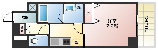 メインステージThe Nishinomiyaの間取り