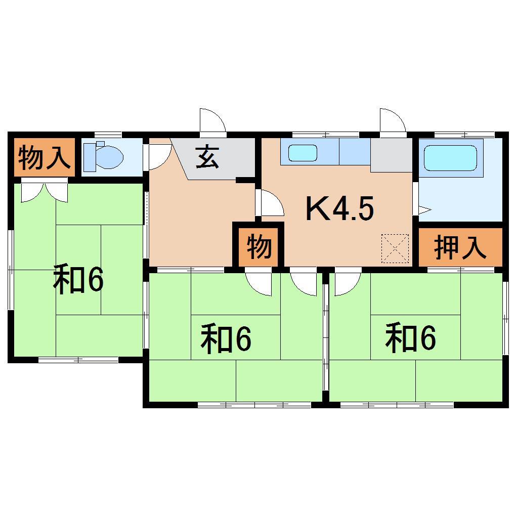 【木村貸家（平野）の間取り】