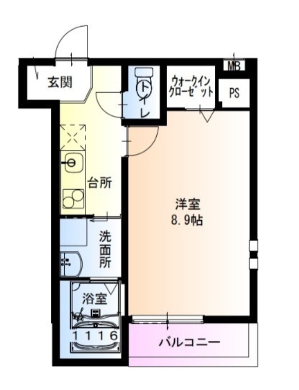 フジパレス百舌鳥駅南II番館の間取り