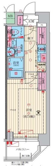 豊中市螢池西町のマンションの間取り