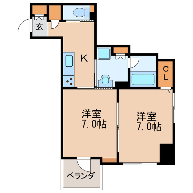 ルーエ錦の間取り