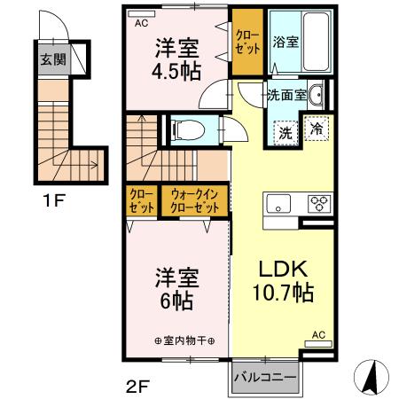 【ヴィラ湯長谷　Ａの間取り】