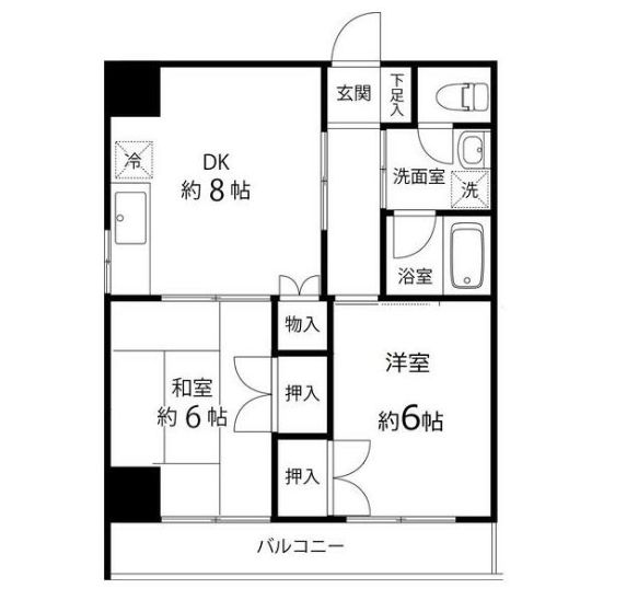 江東区北砂のマンションの間取り