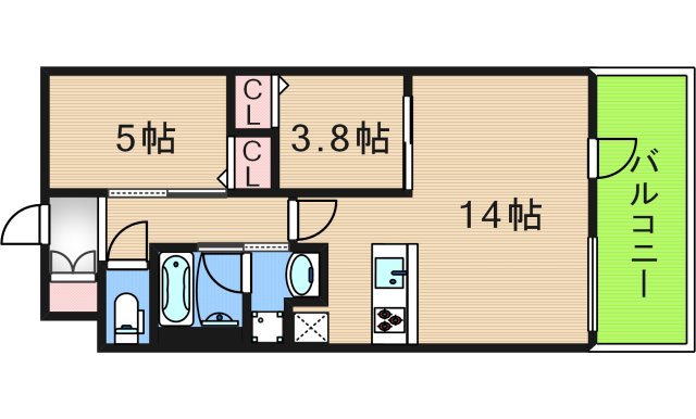 カウニス丸山通の間取り