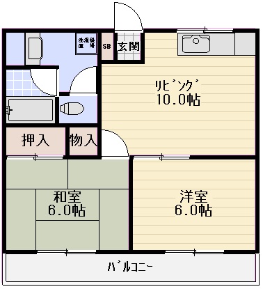 リヴァティ扇の間取り