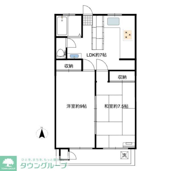 松栄大宮マンションの間取り写真