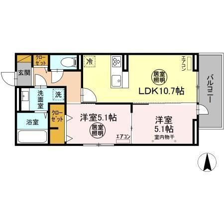 Ferro Palazzo A棟の間取り写真