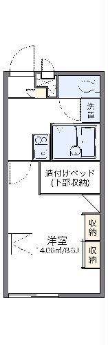レオパレスけやき台の間取り写真