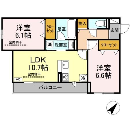 レヴリ広野の間取り写真