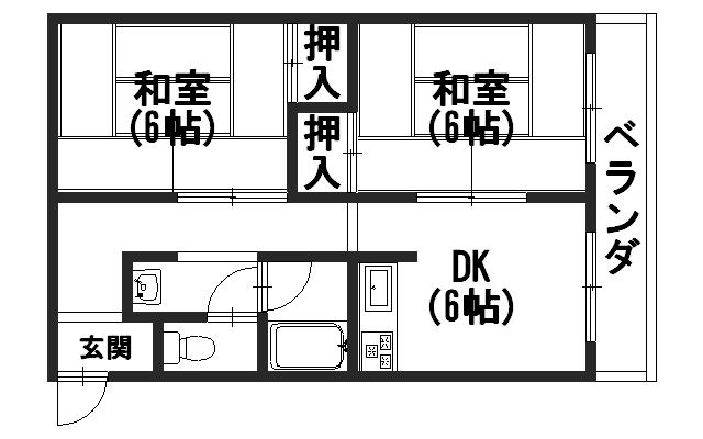 北ノ口安田マンションの間取り写真