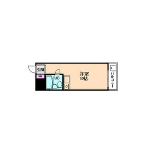 阪急今津線 門戸厄神駅 徒歩2分 4階建 築44年の間取り写真