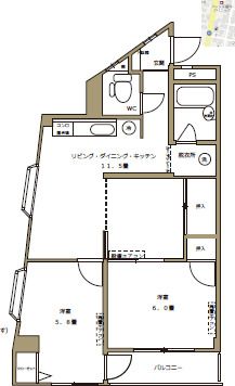 シーダーヒルズ都賀の間取り写真
