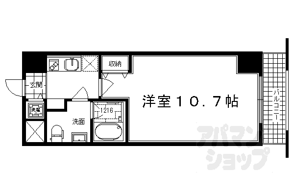 クリスタルグランツ京都高辻の間取り写真