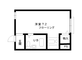 神戸市東灘区田中町のマンションの間取り