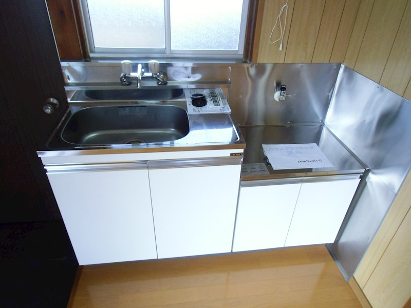 キッチン　二口ガスコンロ設置可