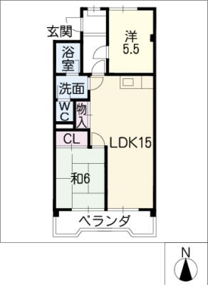 ヴィラカジカワの間取り