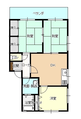 リバージュ1号棟の間取り